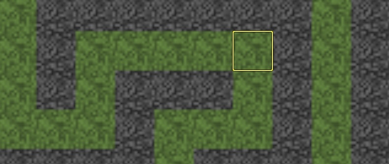 overhead view of editing a mincraft map